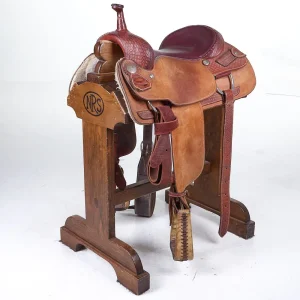 Billy Cook Used 16.5in 1/2 Breed Waffle Stamp Billy Cook Cutting Saddle