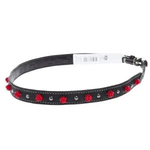 Black Band Red Rose Hatband