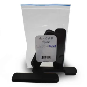 Black Large Plug C & D Cut Outs Covers - Adaptive Reef