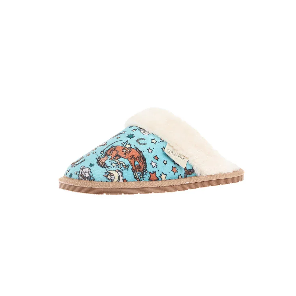 Blazin` Roxx Women`s Kara Turquoise Bronc Slipper