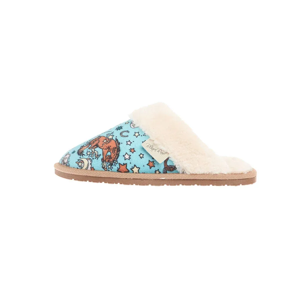Blazin` Roxx Women`s Kara Turquoise Bronc Slipper - Image 2