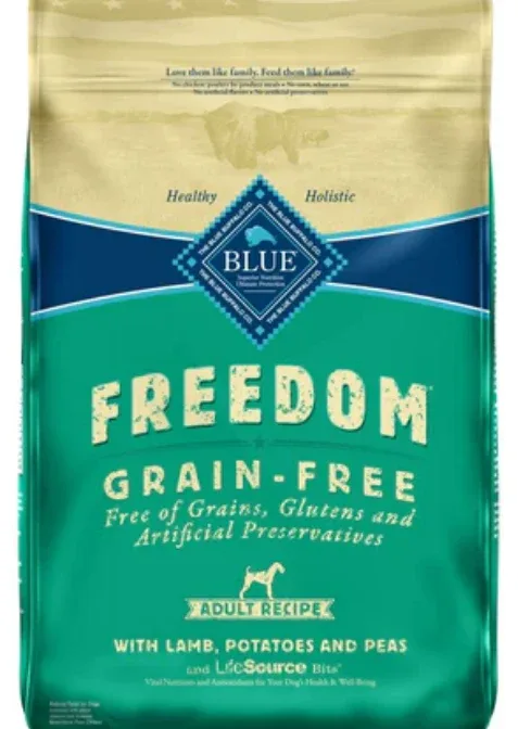 Blue Buffalo Freedom Adult Lamb Recipe Dry Dog Food 24lb Bag