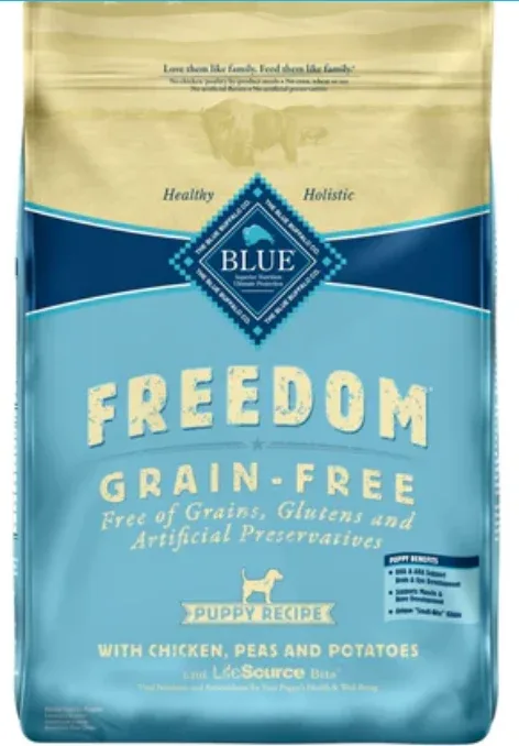 Blue Buffalo Freedom Grain Free Chicken Recipe Puppy Dry Dog Food 24lb Bag