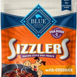 Blue Buffalo Sizzlers Natural Bacon-Style Soft-Moist Dog Treats with Cheddar