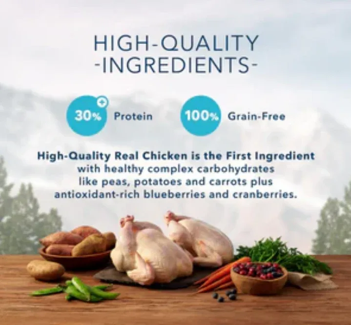Blue Buffalo Wilderness Grain Free Chicken High Protein Recipe Senior Dog Food - Image 2