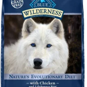Blue Buffalo Wilderness Grain Free Chicken High Protein Recipe Senior Dog Food