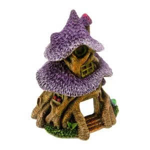 Blue Ribbon Pet Products Thatched Roof Tree House Ornament