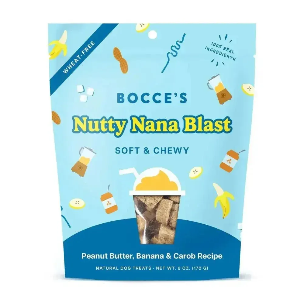 Bocce's Bakery Nutty Nana Blast Soft & Chewy Dog Treats 6oz