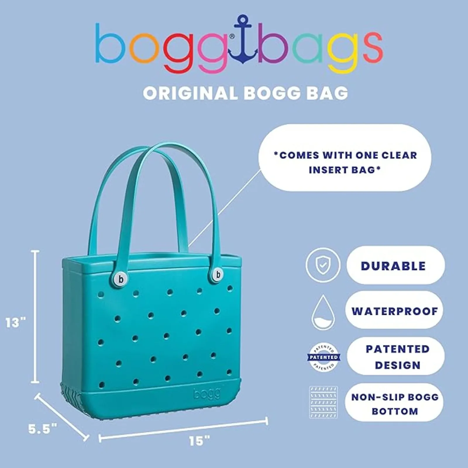Bogg Bag Baby Turquoise and Caicos Bag - Image 2