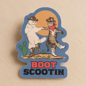 BOOT SCOOTIN KITTIES STICKER