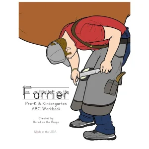 Bored On The Range Llc Farrier Pre K/Kindergarten ABC Workbook
