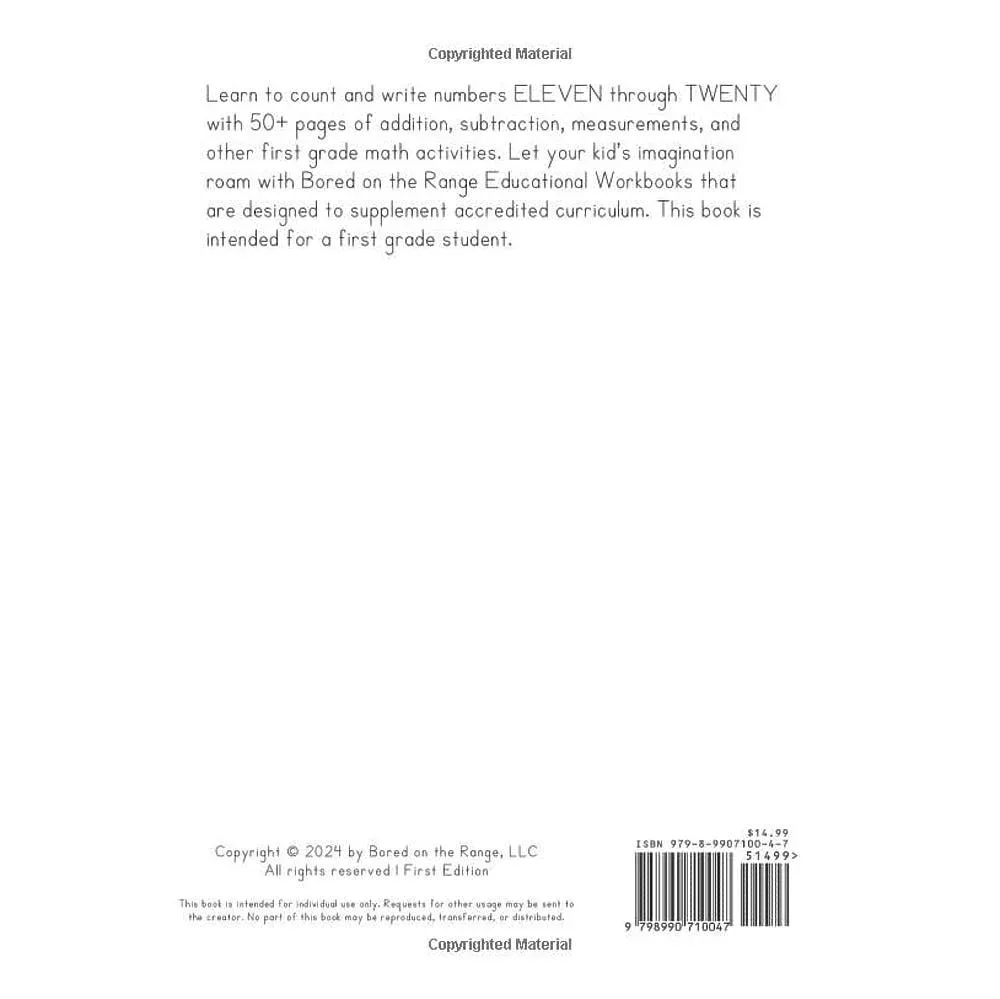 Bored On The Range Llc Grade 1 Ranch Math - Image 2