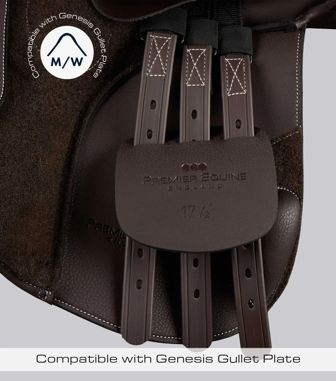Bourges Synthetic GP Saddle Dark Havana - Image 2