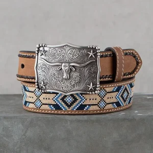 Boys' Aztec Longhorn Buckle Belt