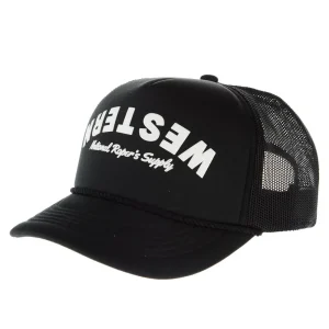 Brandcowboy NRS Black White Foam Rope Cap