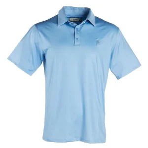 Brandcowboy Sandhill Ranch Ice Blue Short Sleeve Polo