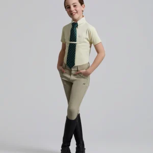 Brava Girls Full Seat Gel Competition Riding Breeches Beige