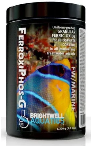 Brightwell Aquatics FerroxiPhos-G, GFO Granular Ferric Oxide Media, 2.65 lbs. (1,200 gr.)