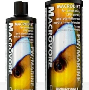 Brightwell Aquatics Macrovore, Macrodiet for Anemones, LPS Corals & Planktivorous Motile invertebrates & Fishes, 500 ml. / 17 oz.