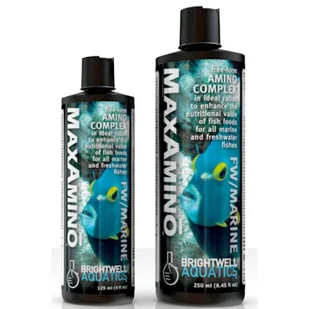 Brightwell Aquatics MaxAmino, Free-Form Amino Complex, 250 ml. / 8.5 oz.