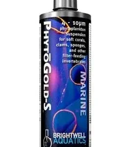 Brightwell Aquatics PhytoGold-S - Golden Phytoplankton (small) 4-10 micron, 2 liter / 67.6 oz.