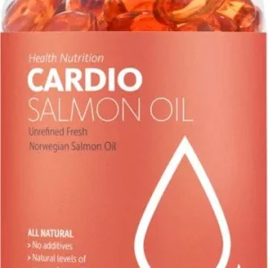 Brilliant Cardio Salmon Oil Soft Gel Caps Cat and Dog Supplements - 180 Count