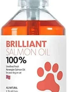 Brilliant Salmon Oil Cat and Dog Supplements - 10 oz