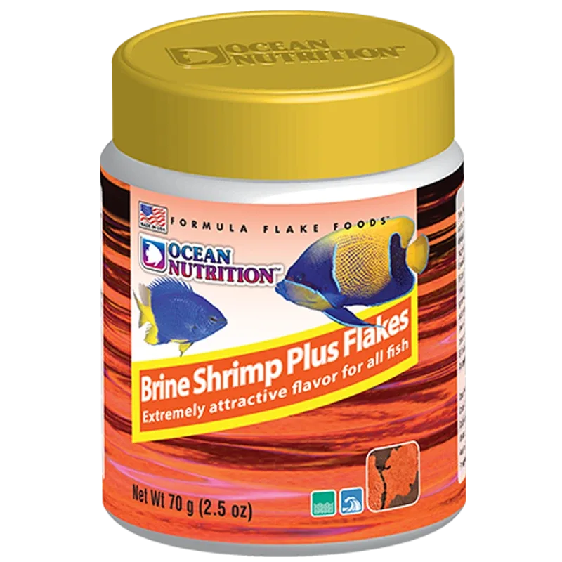 Brine Shrimp Plus Flake Food (2.5 oz) - Ocean Nutrition