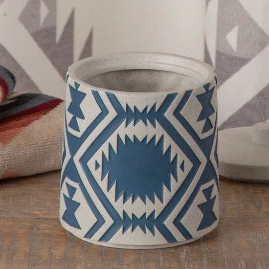 Britannica Home Pendletion White Sands Ceramic Canister - Image 2