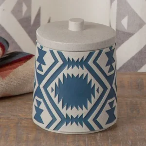 Britannica Home Pendletion White Sands Ceramic Canister