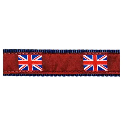 British Flag on Red
