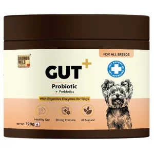 Bruno's Wild Essentials Gut+ Probiotic & Prebiotics Supplement for Dogs