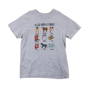 Buckin Baby Boy's So God Made A Cowboy Tee Shirt