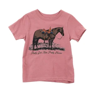 Buckin Baby Girl's Pretty Girls Ride Pretty Horses Tee Shirt