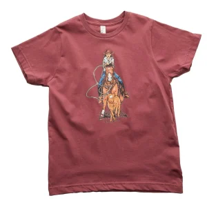 Buckin Baby Girl's Ranch Design Rogue Tee Shirt