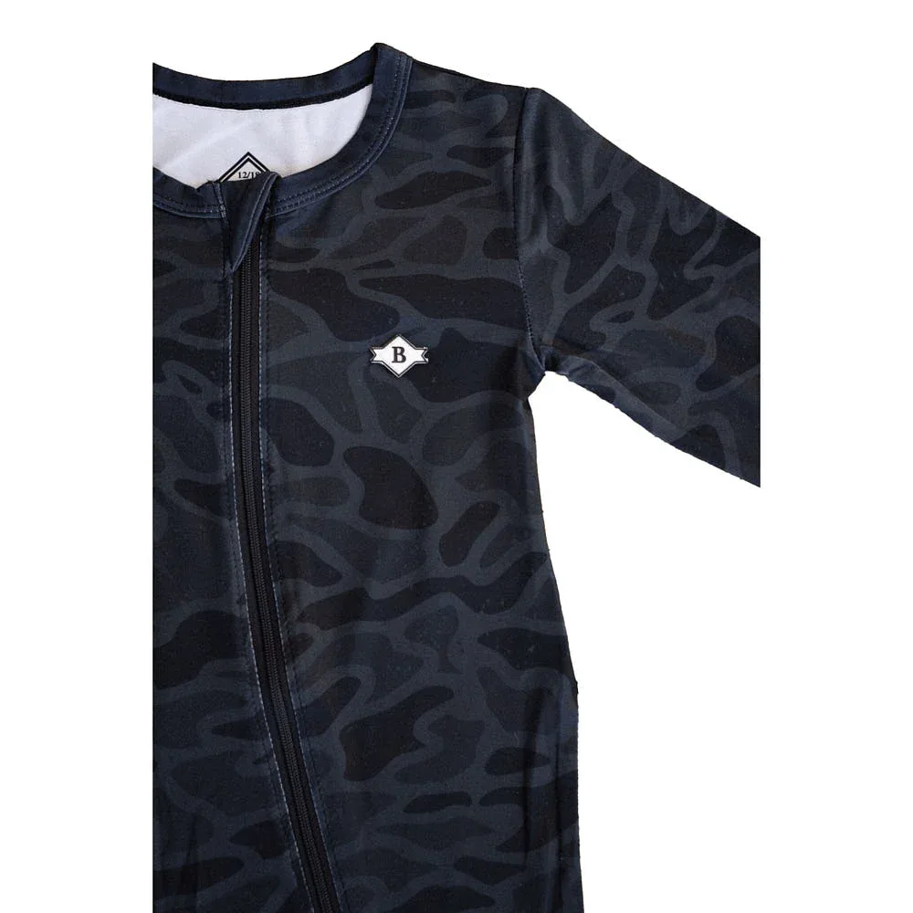 Burlebo Boy's Black Camo Zip Up - Image 2