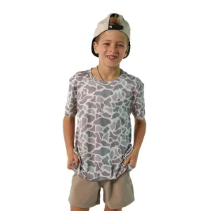 Burlebo Boy's Classic Deer Camo Go To Tee Shirt