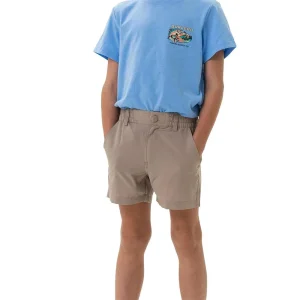 Burlebo Boy's Cobblestone Khaki Performance Shorts