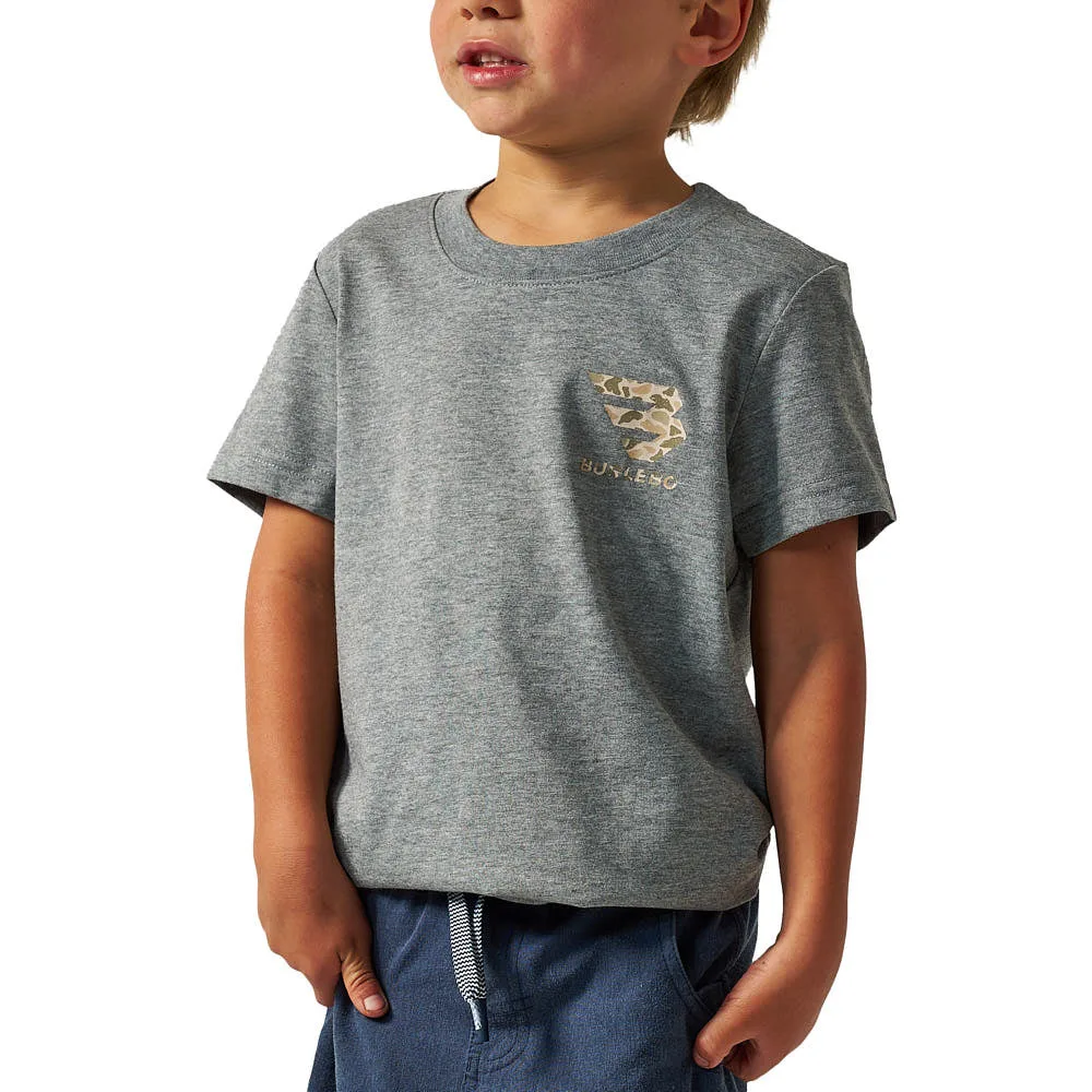 Burlebo Boy's Dark Grey Dog Tee Shirt - Image 2
