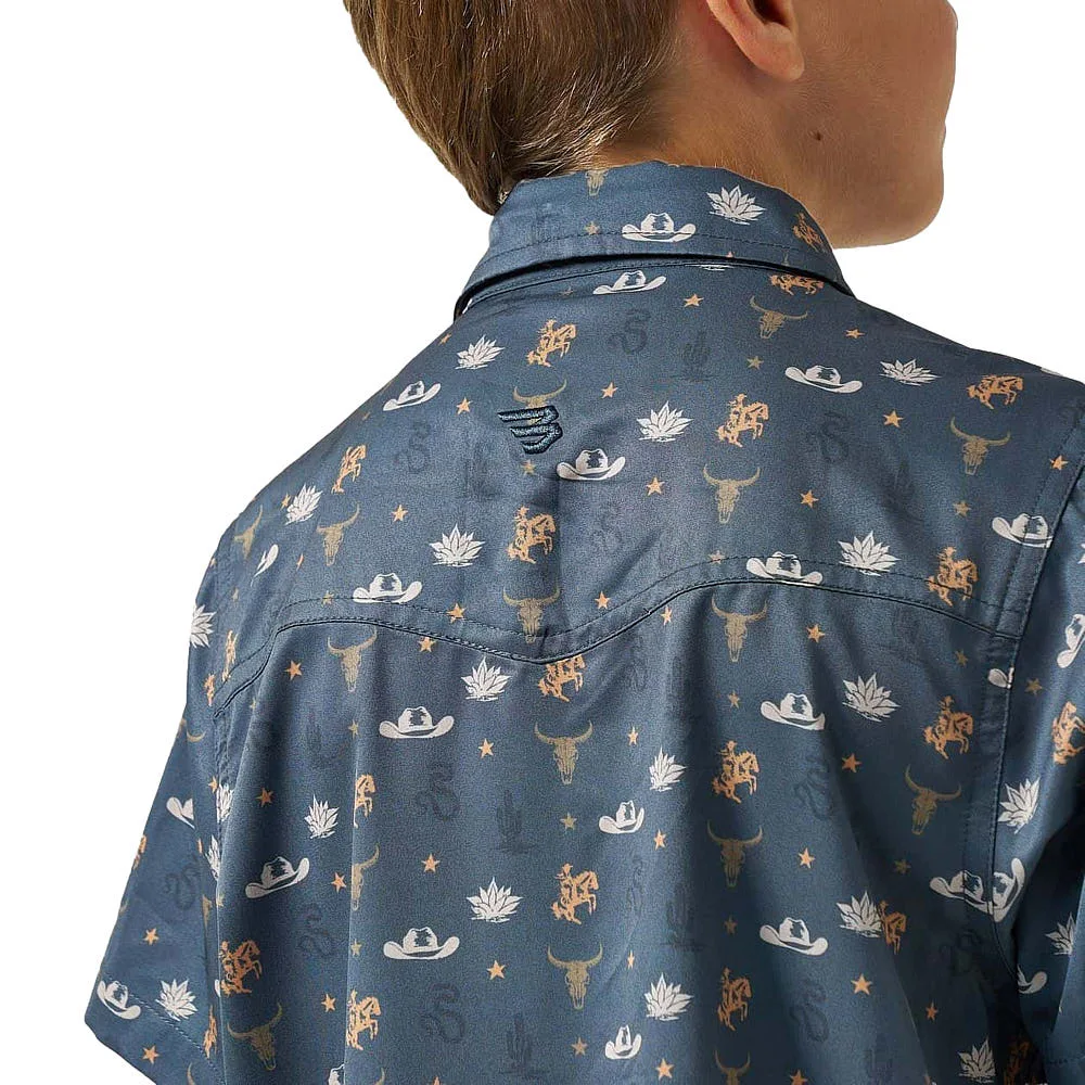 Burlebo Boy's Desert Nights Performance Western Shirt - Image 2