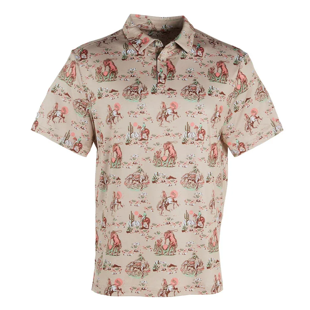 Burlebo Cowboy Up Khaki Polo - Image 2