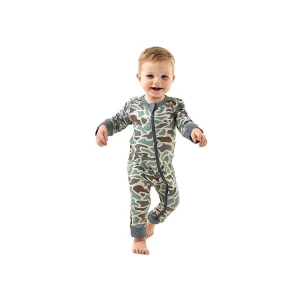Burlebo Infant Retro Duck Camo Zip Up