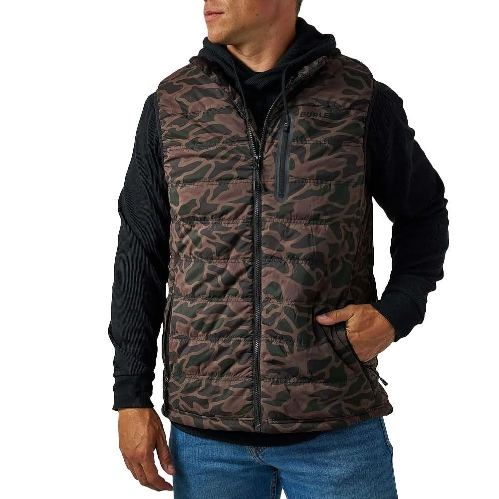 Burlebo Men's Bendita Camo Puffer Vest