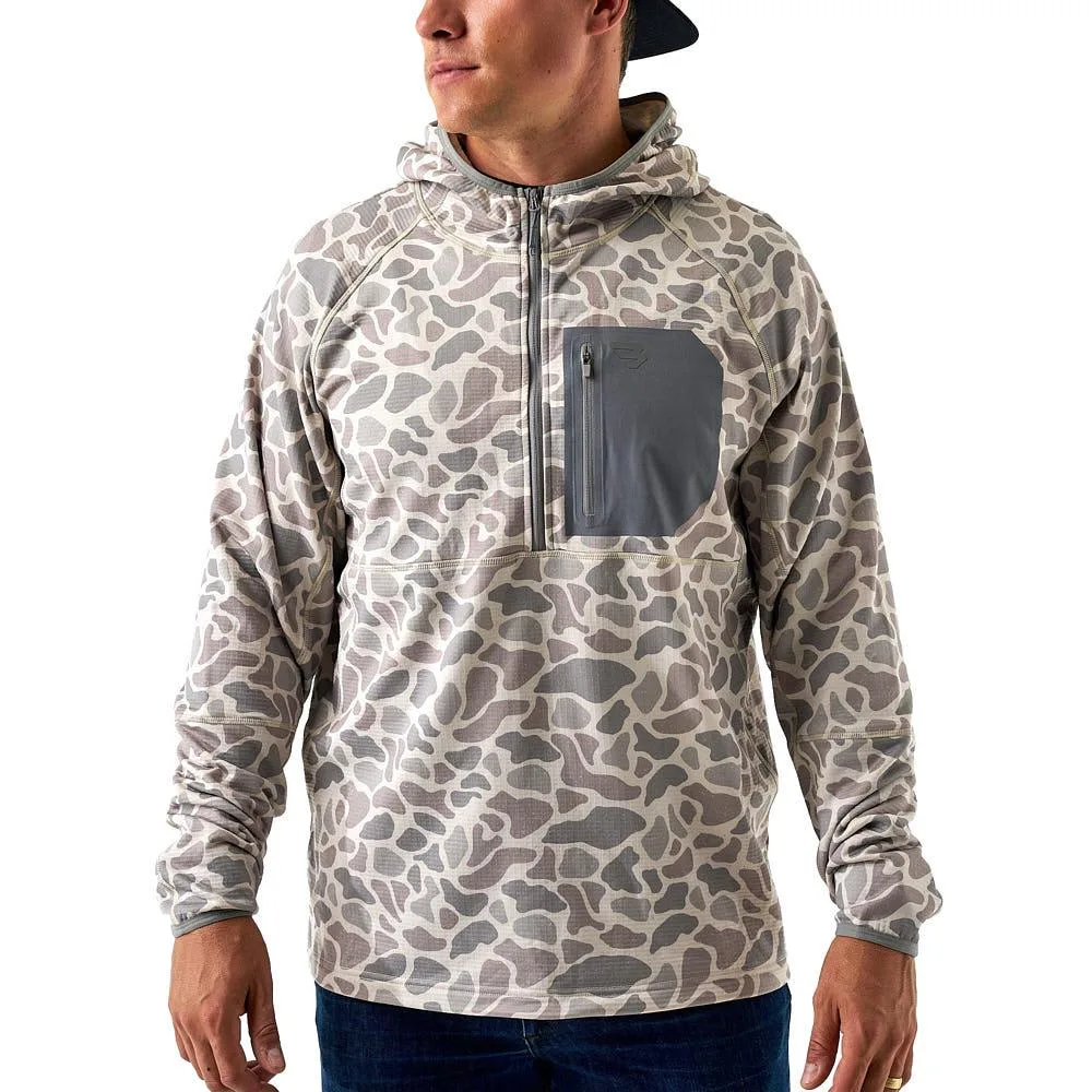 Burlebo Men's Classic Deer Blaze Tech Quarter Zip