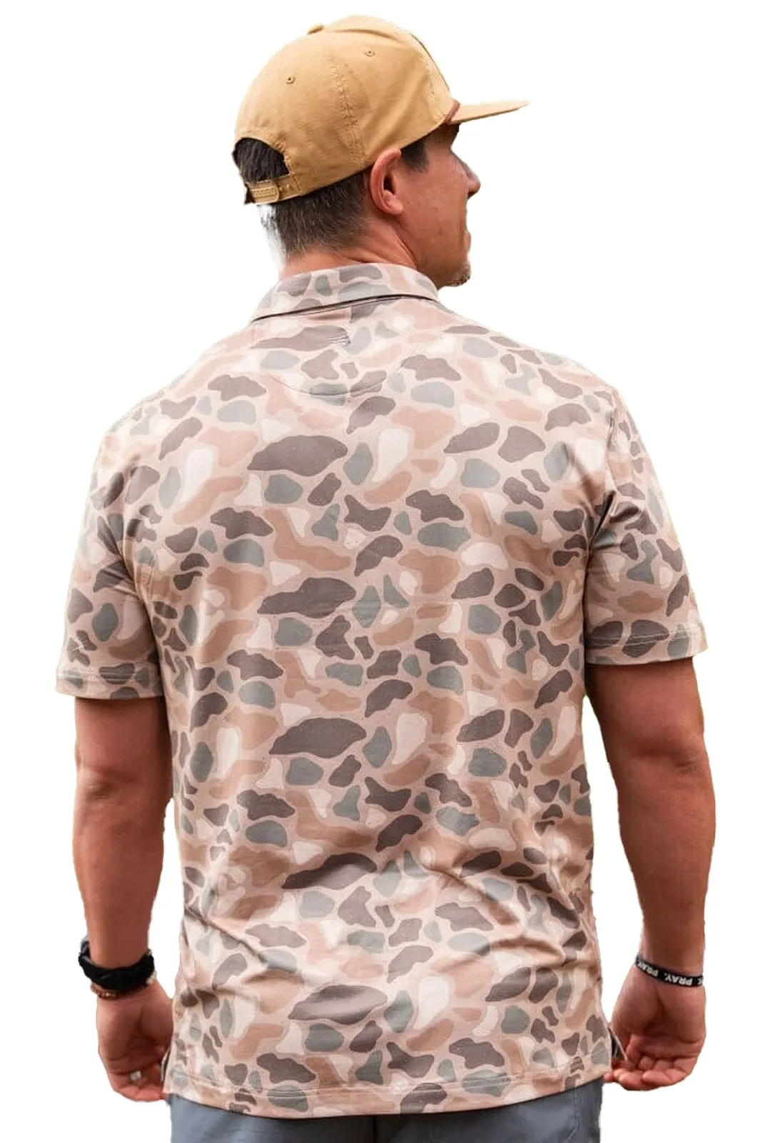 Burlebo Mens Pintail Camo Performance Polo - Image 2