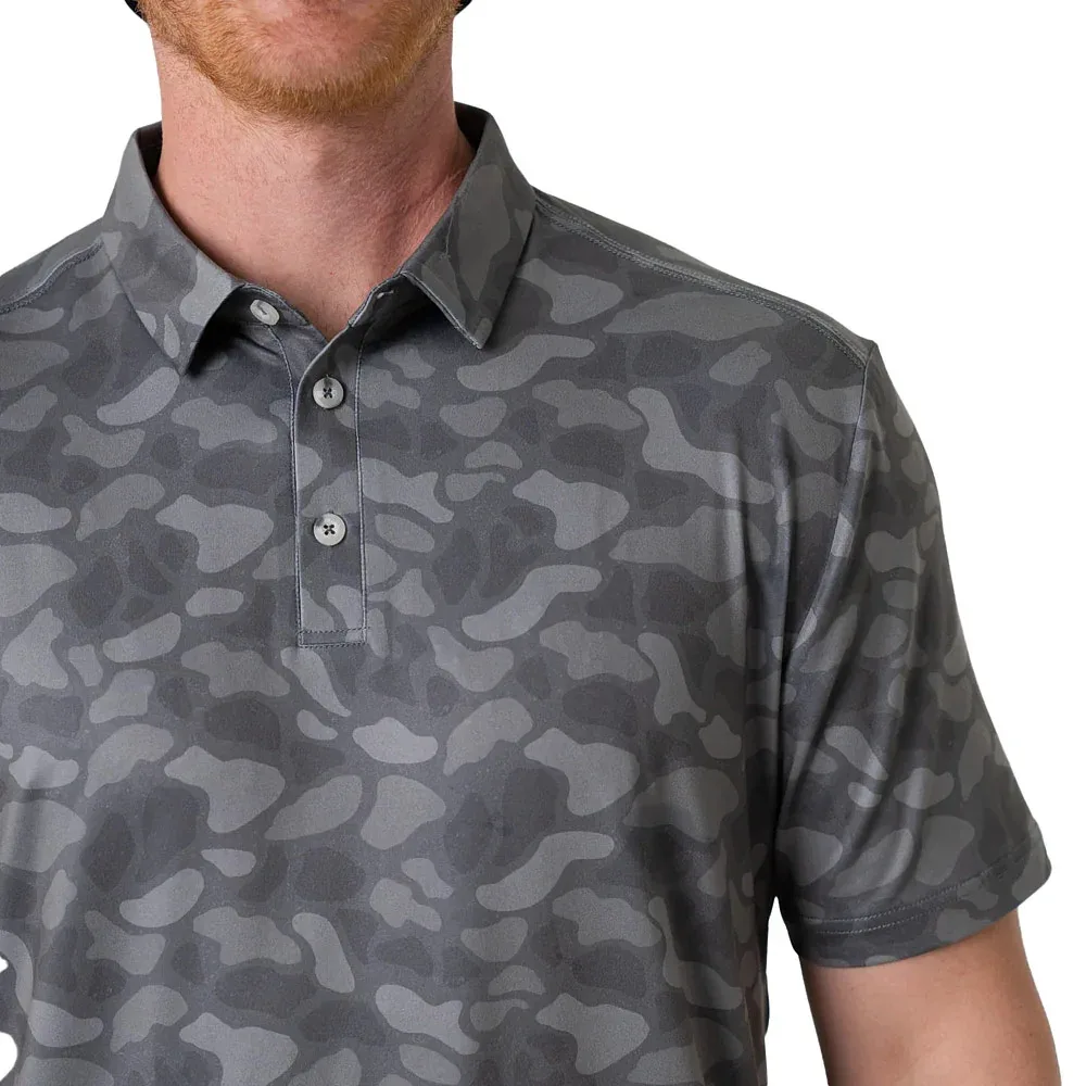 Burlebo Men's Stone Camo Performance Polo - Image 2
