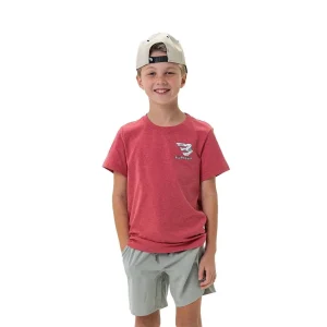 Burlebo Youth Flying B Crimson Camo Tee Shirt