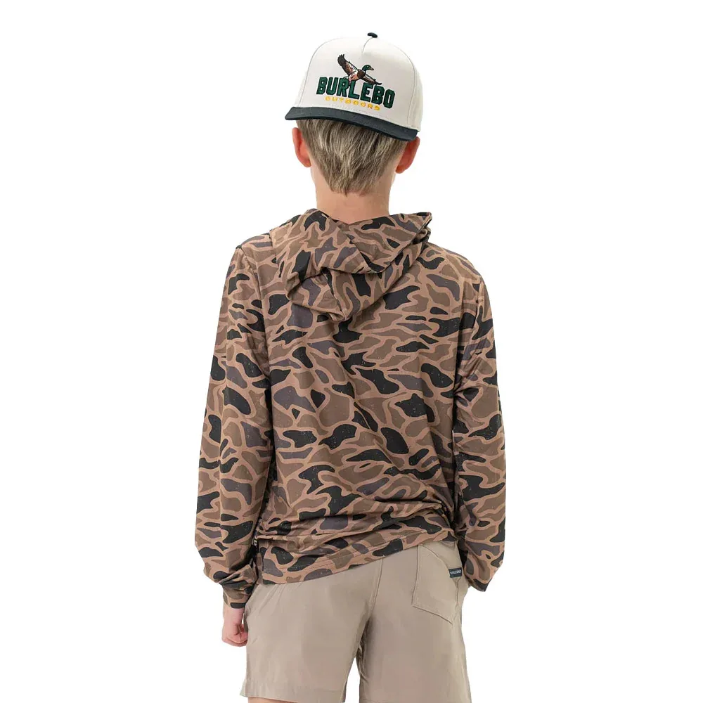Burlebo Youth Gauge Camo Performance Hoodie - Image 2