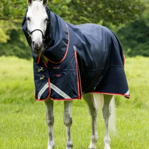 Buster 100g Turnout Rug with Snug-Fit Neck Cover Navy