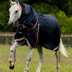 Buster 50g Turnout Rug with Snug-Fit Neck Cover Navy